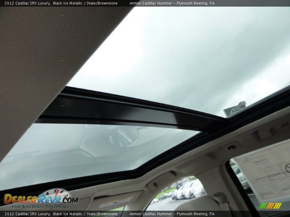 2012 Cadillac SRX Luxury Black Ice Metallic / Shale/Brownstone Photo #8