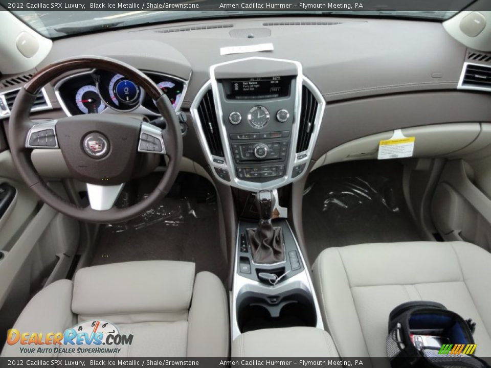 2012 Cadillac SRX Luxury Black Ice Metallic / Shale/Brownstone Photo #9
