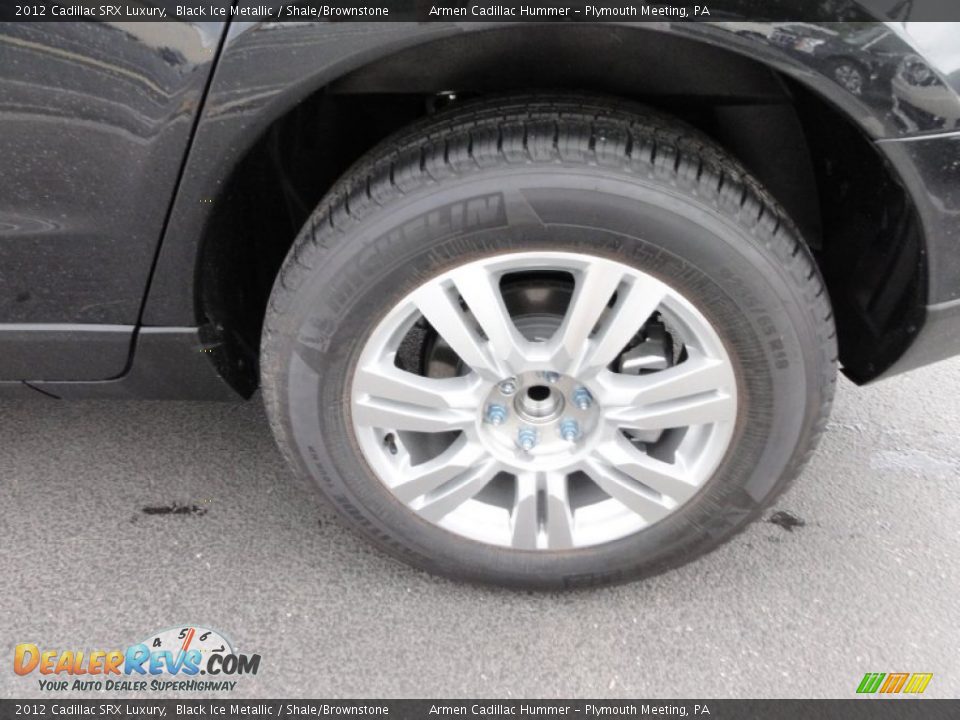 2012 Cadillac SRX Luxury Black Ice Metallic / Shale/Brownstone Photo #10