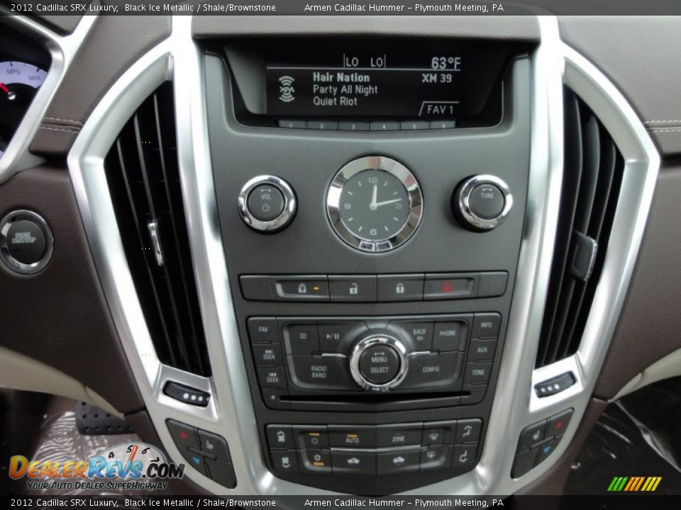 2012 Cadillac SRX Luxury Black Ice Metallic / Shale/Brownstone Photo #12