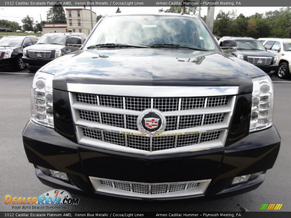 Xenon Blue Metallic 2012 Cadillac Escalade Platinum AWD Photo #3