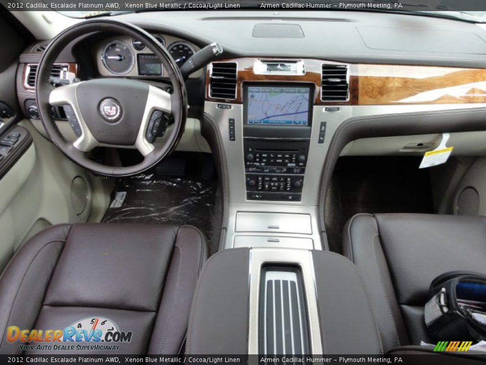 Dashboard of 2012 Cadillac Escalade Platinum AWD Photo #9