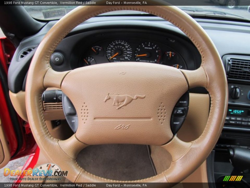 1998 Ford Mustang GT Convertible Steering Wheel Photo #10