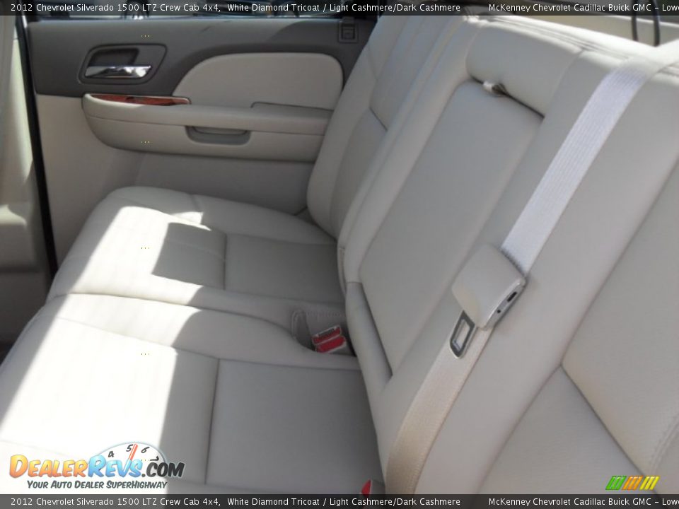 2012 Chevrolet Silverado 1500 LTZ Crew Cab 4x4 White Diamond Tricoat / Light Cashmere/Dark Cashmere Photo #14