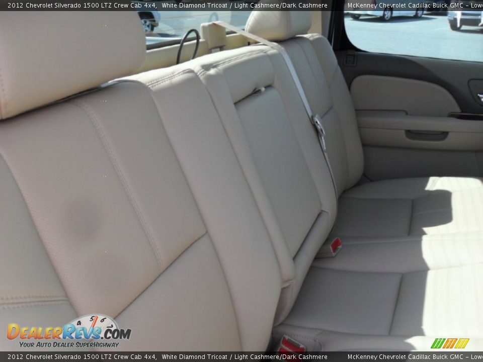 2012 Chevrolet Silverado 1500 LTZ Crew Cab 4x4 White Diamond Tricoat / Light Cashmere/Dark Cashmere Photo #18