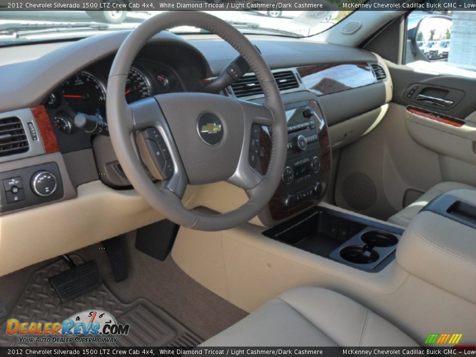 Light Cashmere/Dark Cashmere Interior - 2012 Chevrolet Silverado 1500 LTZ Crew Cab 4x4 Photo #25