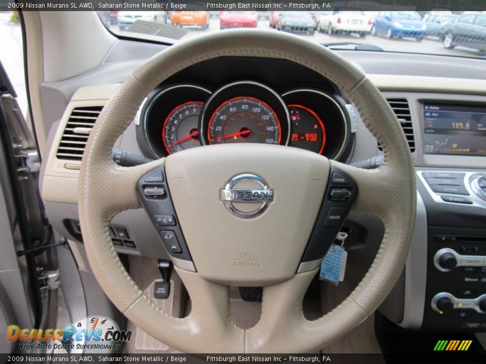2009 Nissan Murano SL AWD Saharan Stone Metallic / Beige Photo #11