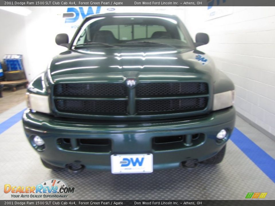 2001 Dodge Ram 1500 SLT Club Cab 4x4 Forest Green Pearl / Agate Photo #6