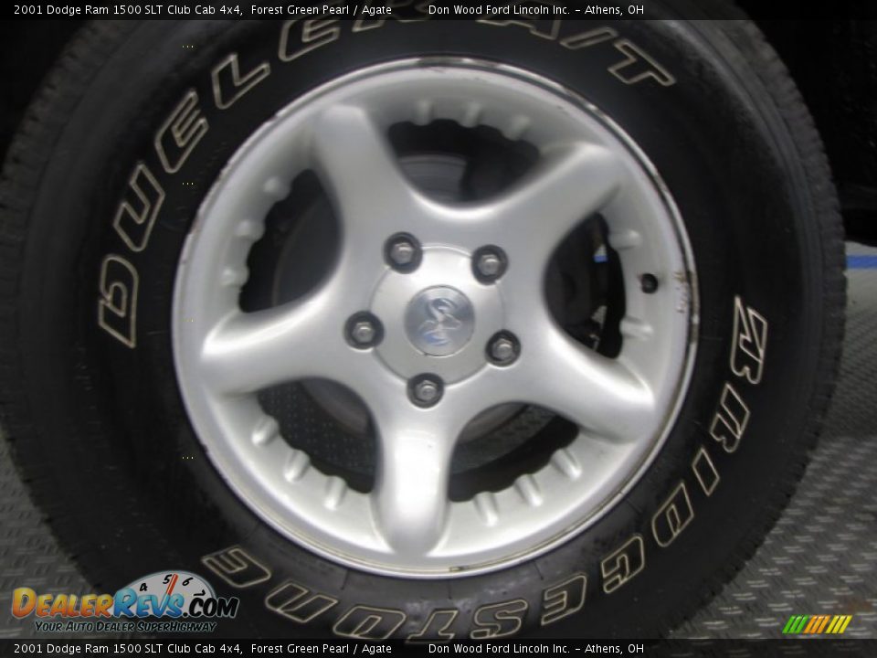 2001 Dodge Ram 1500 SLT Club Cab 4x4 Forest Green Pearl / Agate Photo #15