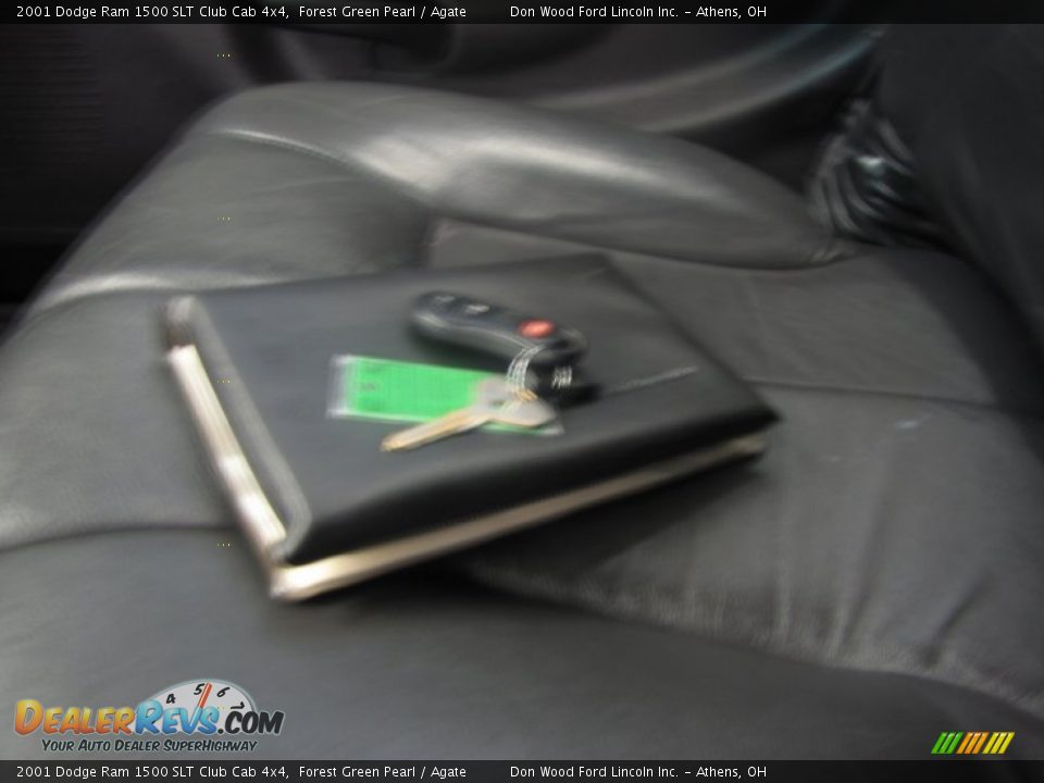 2001 Dodge Ram 1500 SLT Club Cab 4x4 Forest Green Pearl / Agate Photo #17