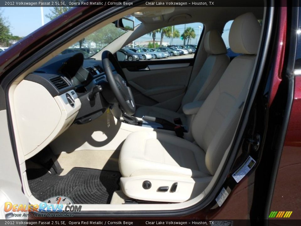 2012 Volkswagen Passat 2.5L SE Opera Red Metallic / Cornsilk Beige Photo #11