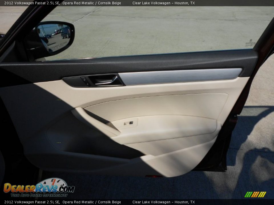 2012 Volkswagen Passat 2.5L SE Opera Red Metallic / Cornsilk Beige Photo #12