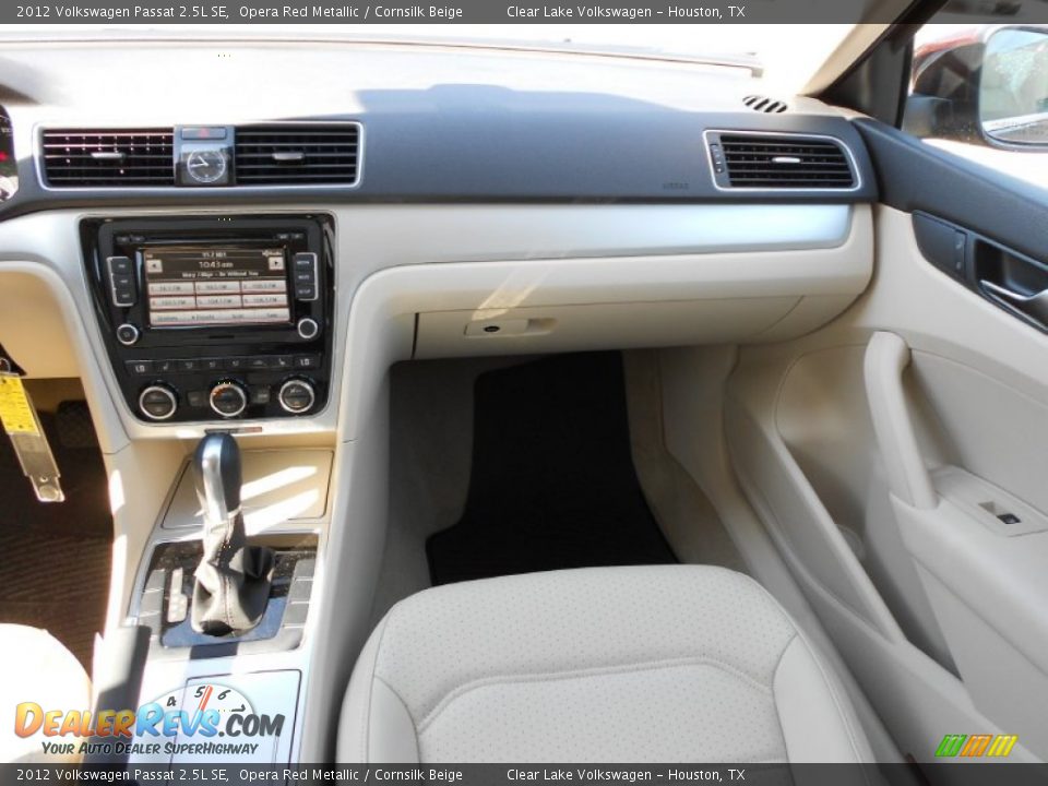 2012 Volkswagen Passat 2.5L SE Opera Red Metallic / Cornsilk Beige Photo #15