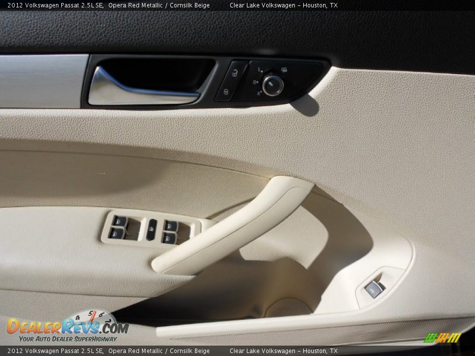 2012 Volkswagen Passat 2.5L SE Opera Red Metallic / Cornsilk Beige Photo #20