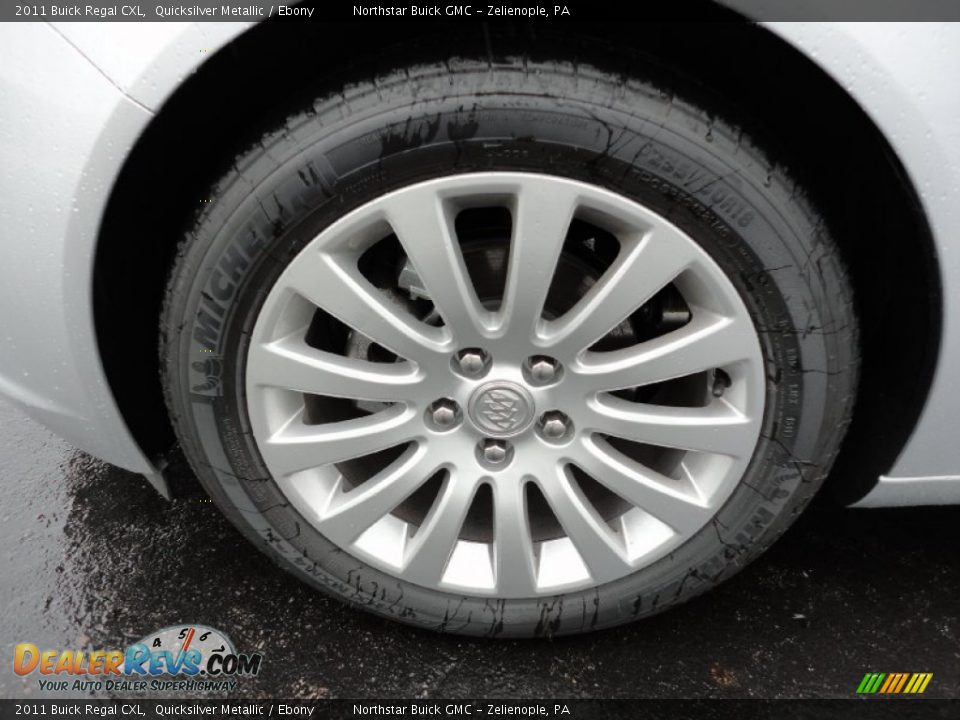 2011 Buick Regal CXL Quicksilver Metallic / Ebony Photo #9