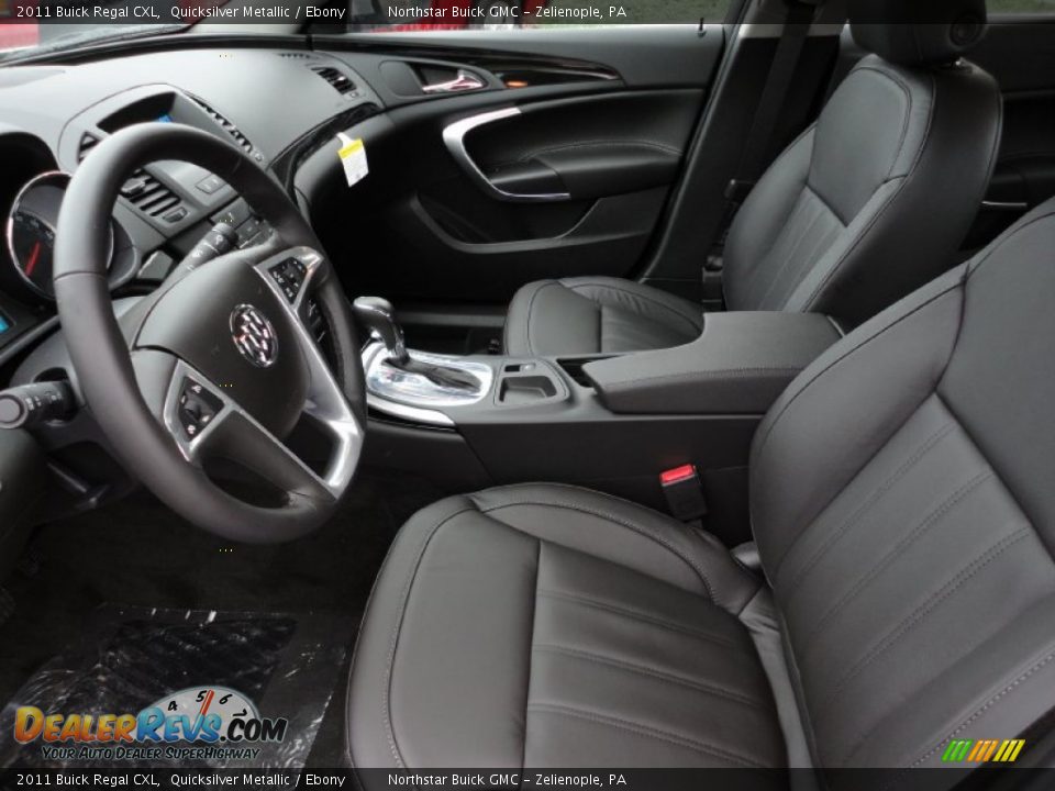 Ebony Interior - 2011 Buick Regal CXL Photo #10
