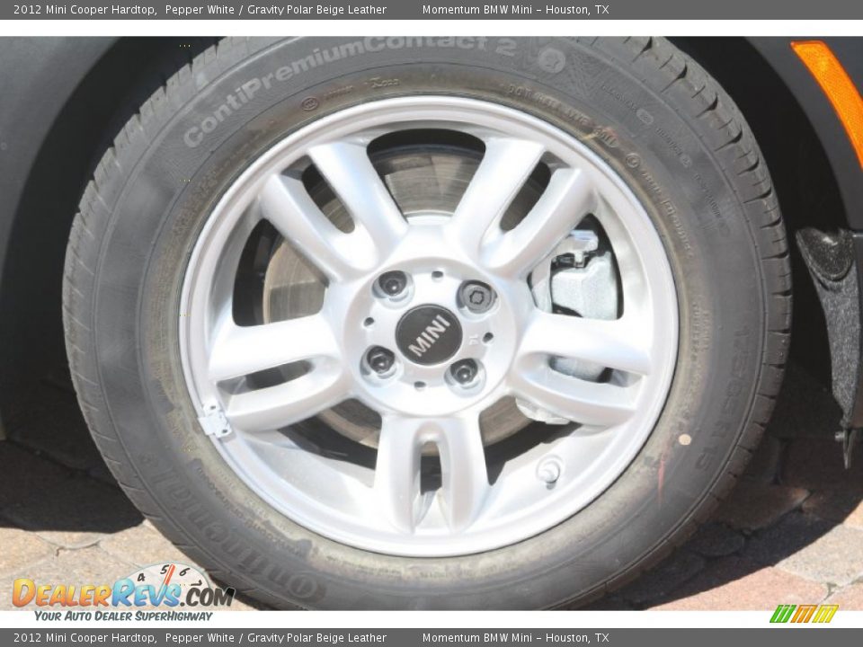 2012 Mini Cooper Hardtop Pepper White / Gravity Polar Beige Leather Photo #5