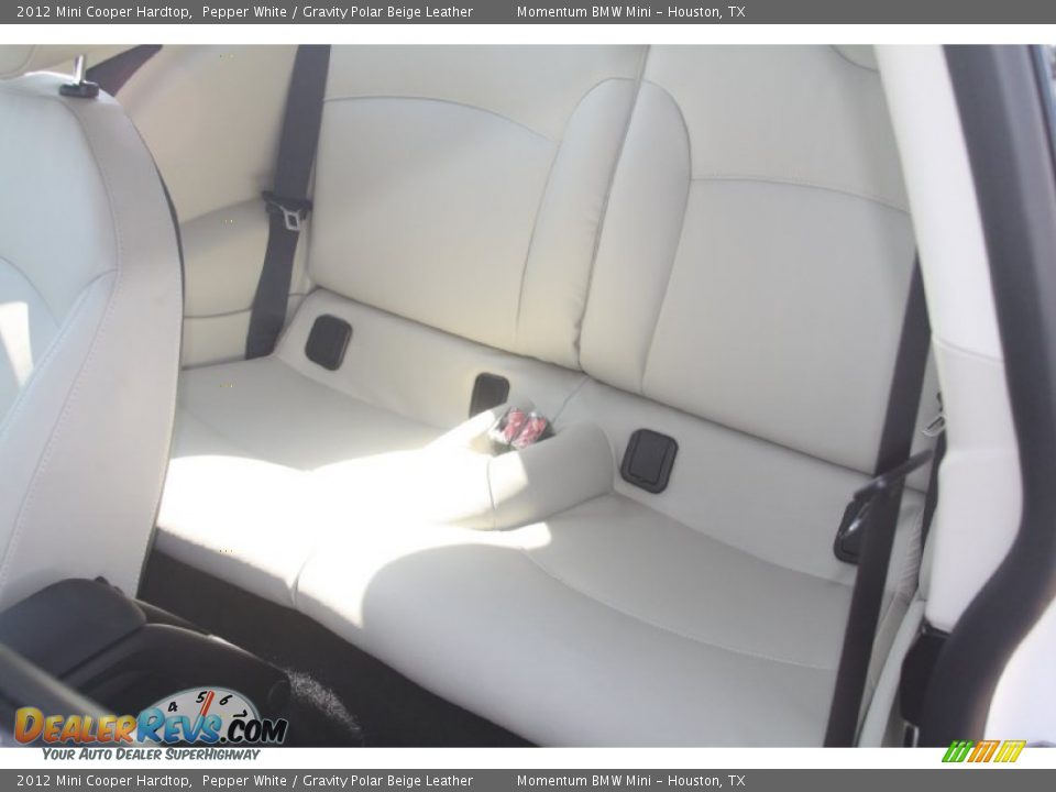 Gravity Polar Beige Leather Interior - 2012 Mini Cooper Hardtop Photo #11