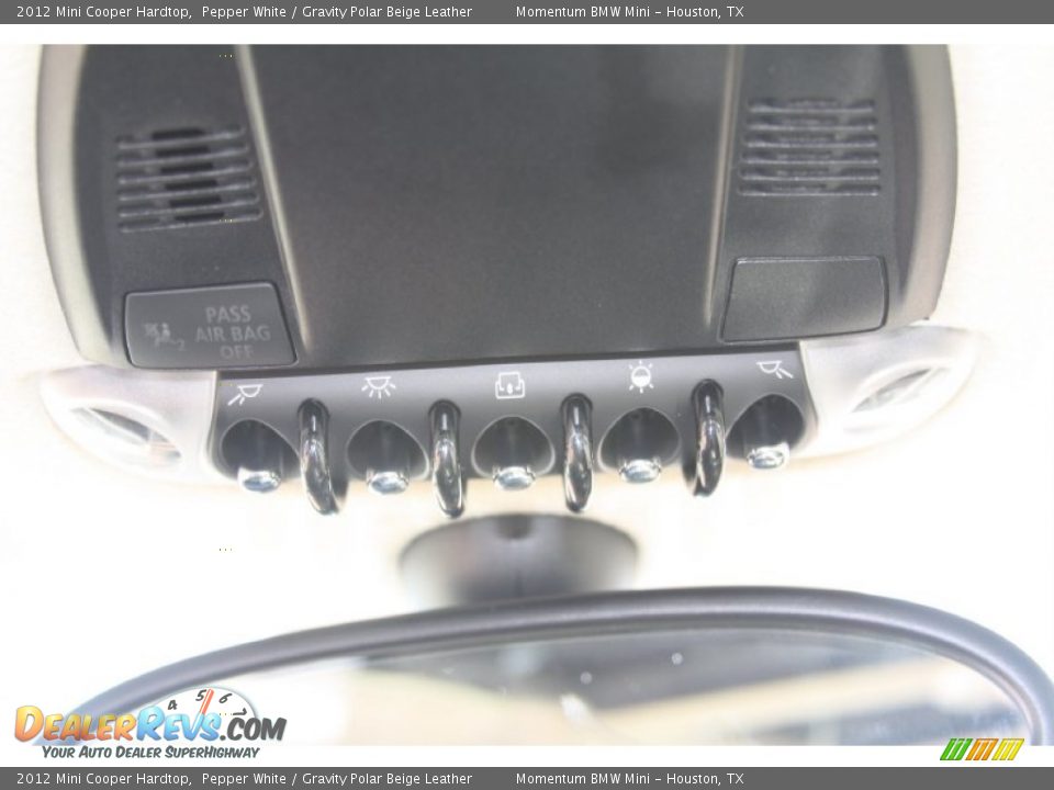 2012 Mini Cooper Hardtop Pepper White / Gravity Polar Beige Leather Photo #14