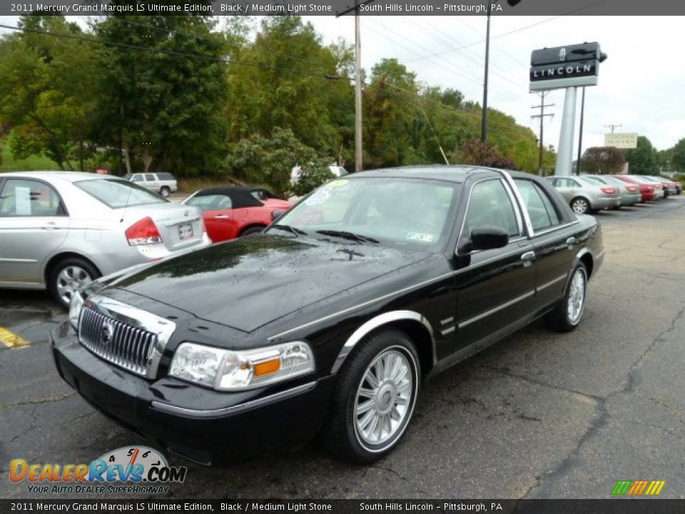 2011 Mercury Grand Marquis LS Ultimate Edition Black / Medium Light Stone Photo #1