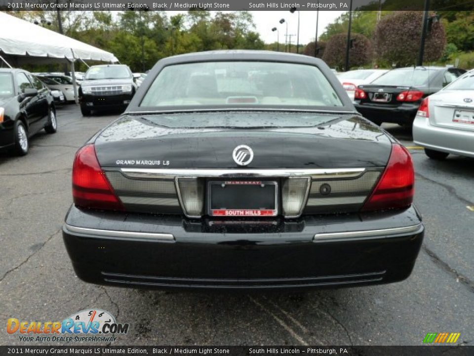 2011 Mercury Grand Marquis LS Ultimate Edition Black / Medium Light Stone Photo #3