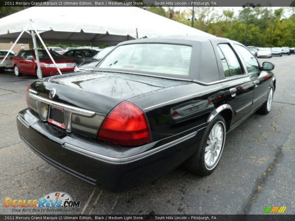 2011 Mercury Grand Marquis LS Ultimate Edition Black / Medium Light Stone Photo #4