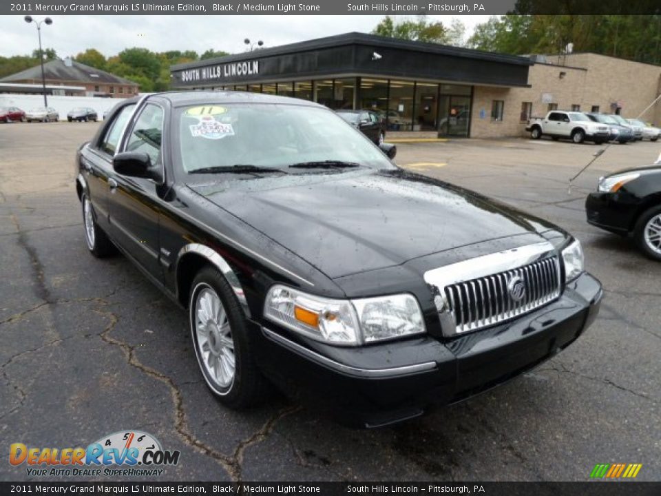 2011 Mercury Grand Marquis LS Ultimate Edition Black / Medium Light Stone Photo #5