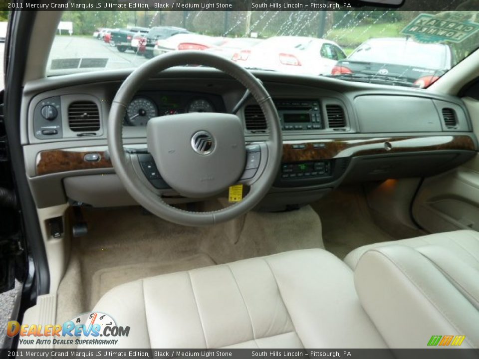 2011 Mercury Grand Marquis LS Ultimate Edition Black / Medium Light Stone Photo #10