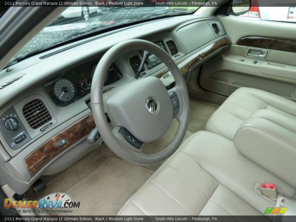 2011 Mercury Grand Marquis LS Ultimate Edition Black / Medium Light Stone Photo #12