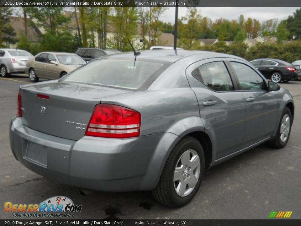 2010 Dodge Avenger SXT Silver Steel Metallic / Dark Slate Gray Photo #2