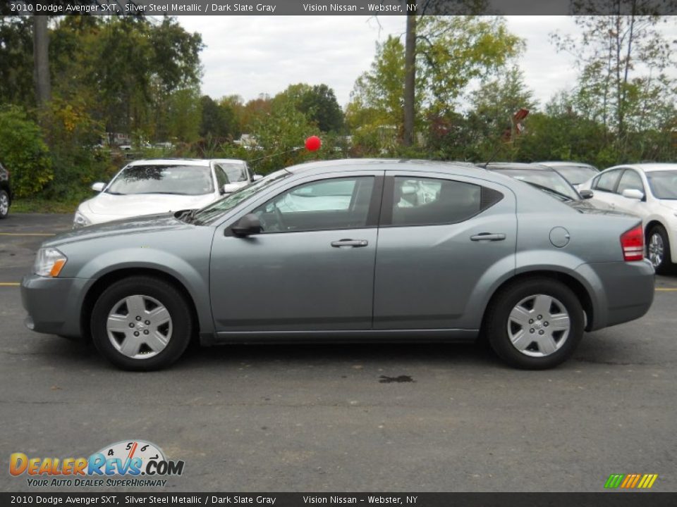 2010 Dodge Avenger SXT Silver Steel Metallic / Dark Slate Gray Photo #11