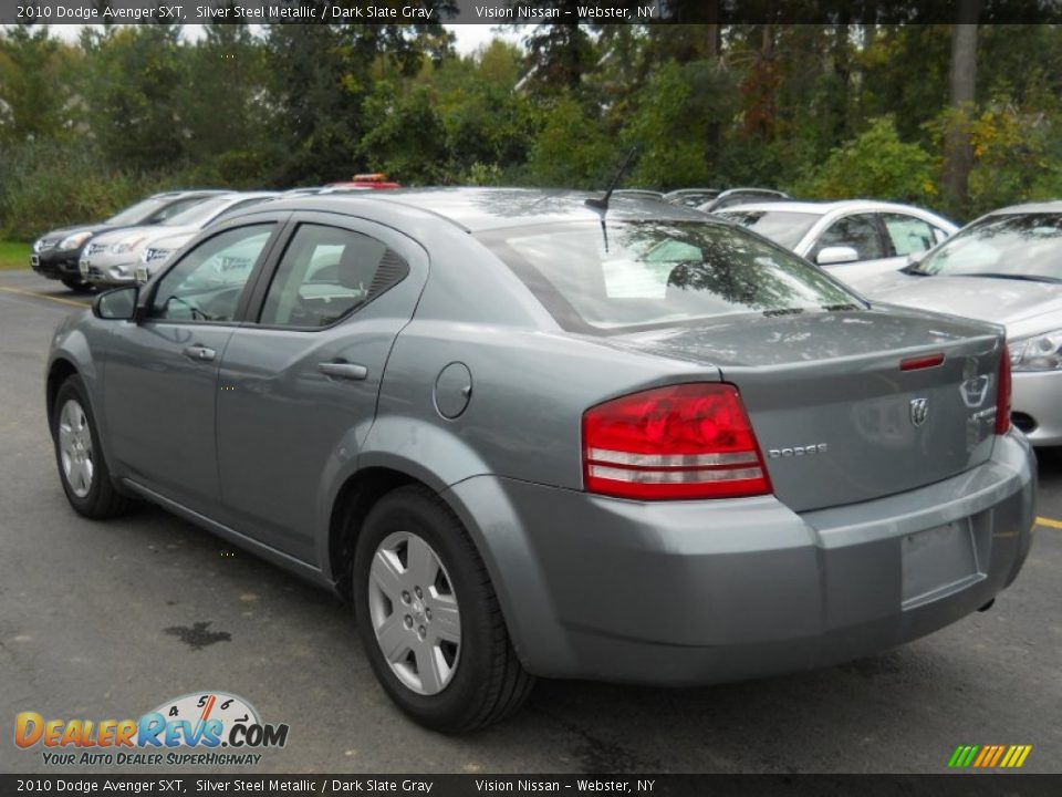 2010 Dodge Avenger SXT Silver Steel Metallic / Dark Slate Gray Photo #12