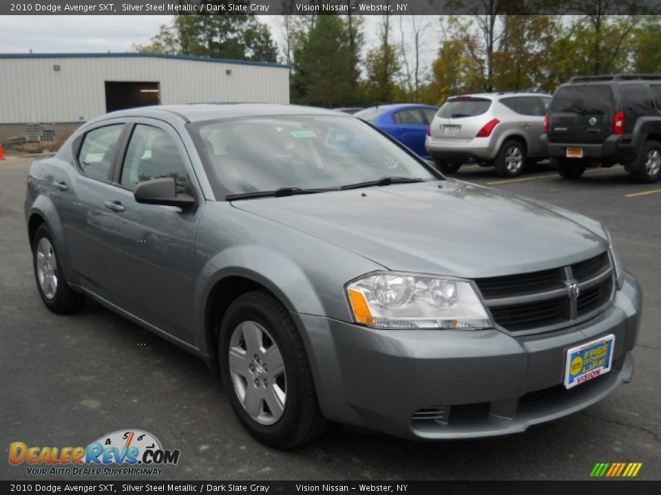 2010 Dodge Avenger SXT Silver Steel Metallic / Dark Slate Gray Photo #14