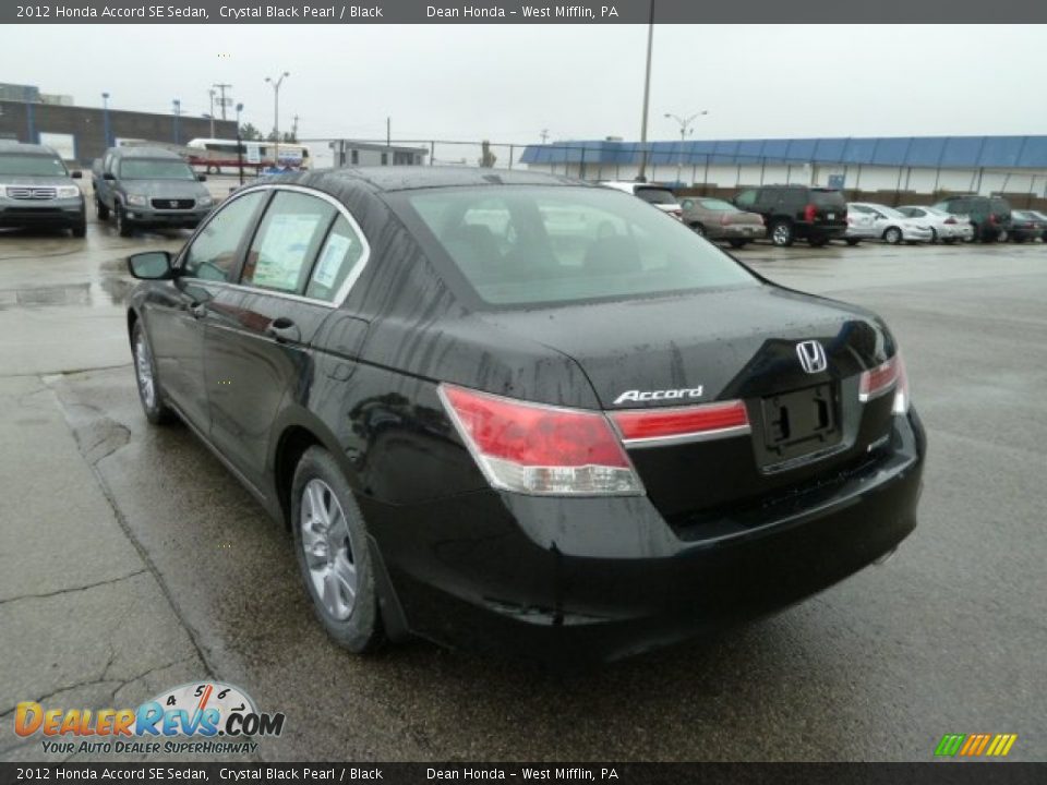 2012 Honda Accord SE Sedan Crystal Black Pearl / Black Photo #3