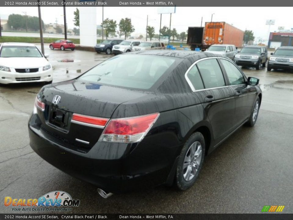 2012 Honda Accord SE Sedan Crystal Black Pearl / Black Photo #5