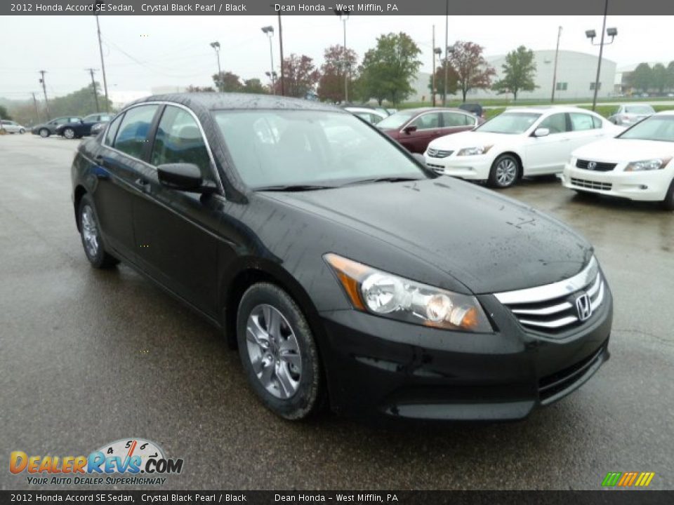 2012 Honda Accord SE Sedan Crystal Black Pearl / Black Photo #7