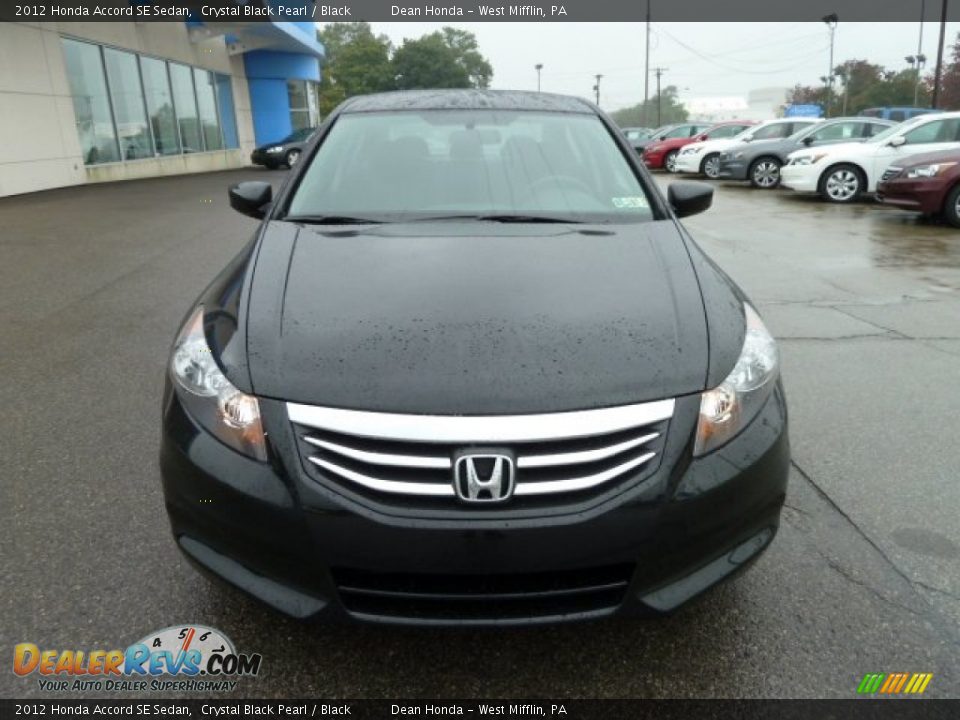 2012 Honda Accord SE Sedan Crystal Black Pearl / Black Photo #8