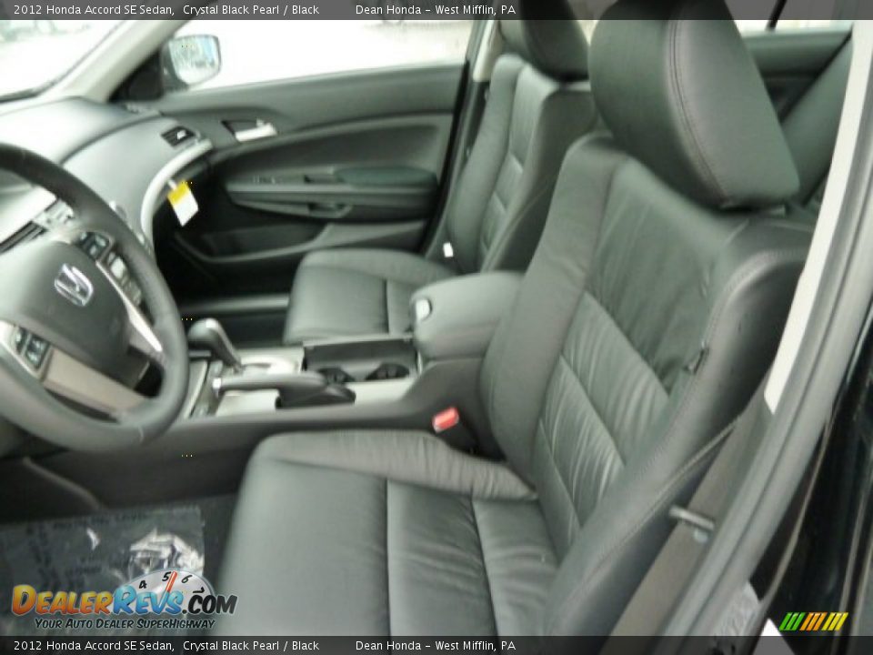 2012 Honda Accord SE Sedan Crystal Black Pearl / Black Photo #10