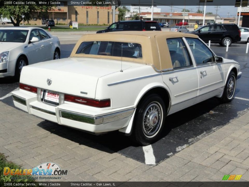 1988 Cadillac SeVille White / Saddle Photo #4