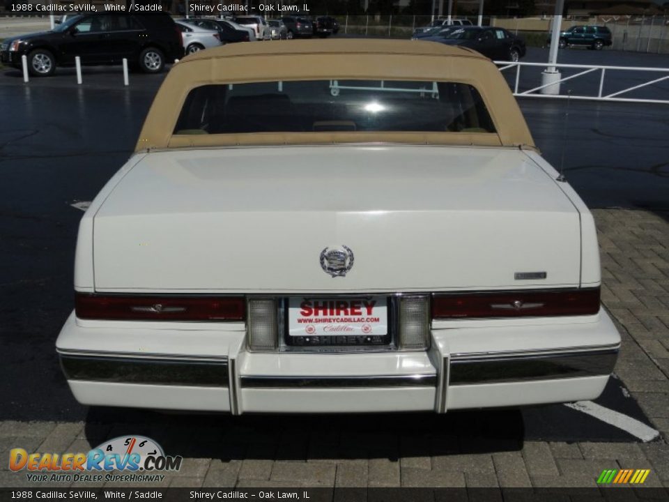 1988 Cadillac SeVille White / Saddle Photo #5