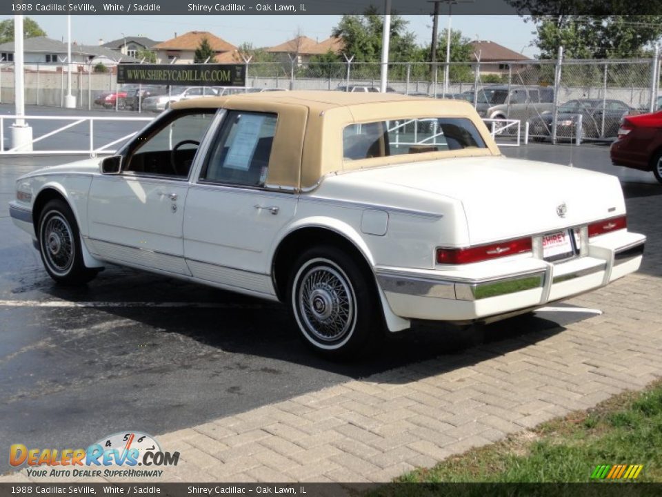 1988 Cadillac SeVille White / Saddle Photo #7