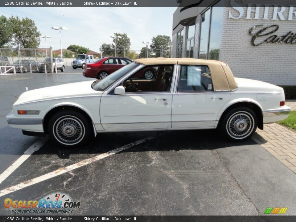 1988 Cadillac SeVille White / Saddle Photo #8