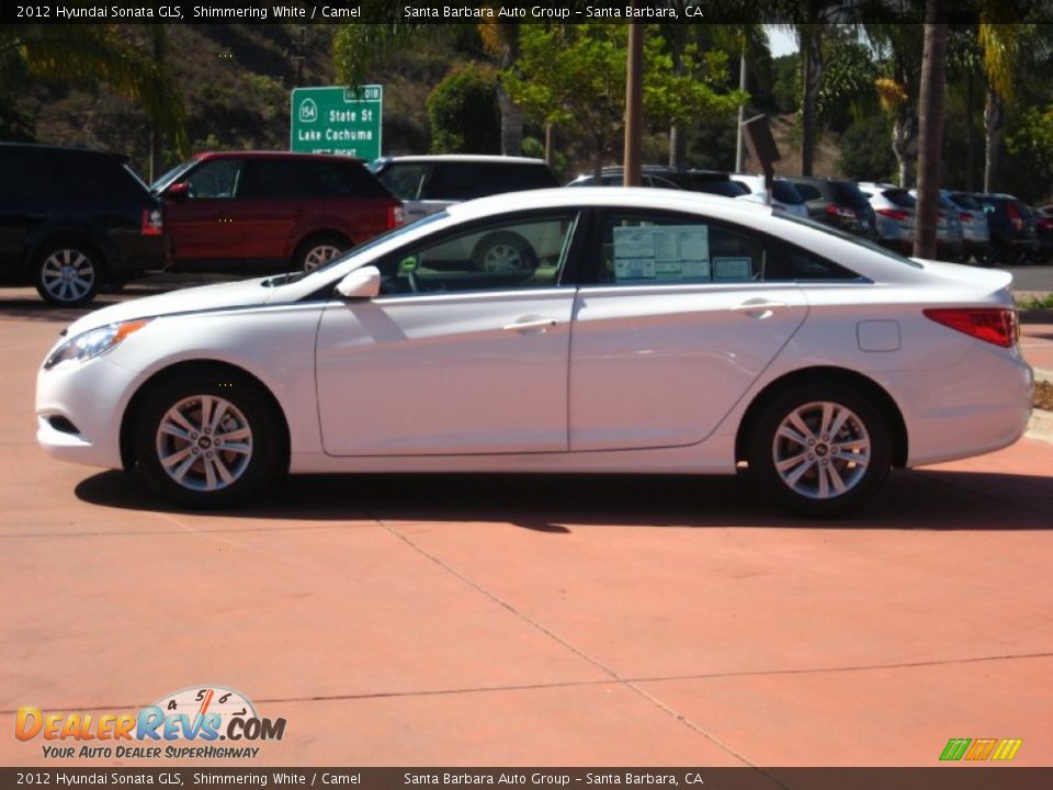 2012 Hyundai Sonata GLS Shimmering White / Camel Photo #2