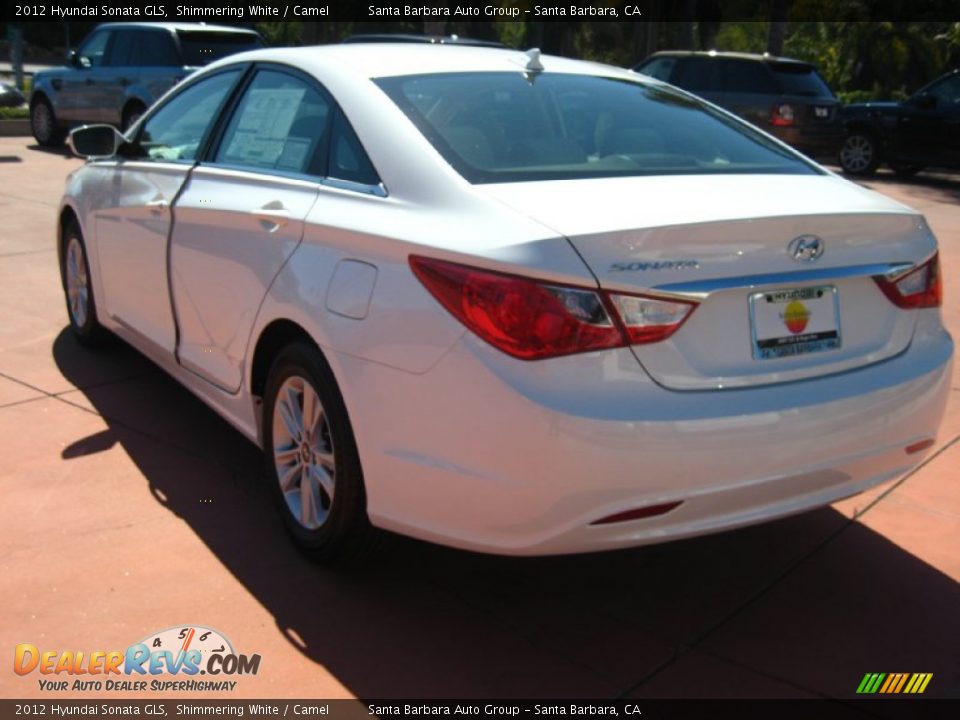 2012 Hyundai Sonata GLS Shimmering White / Camel Photo #3