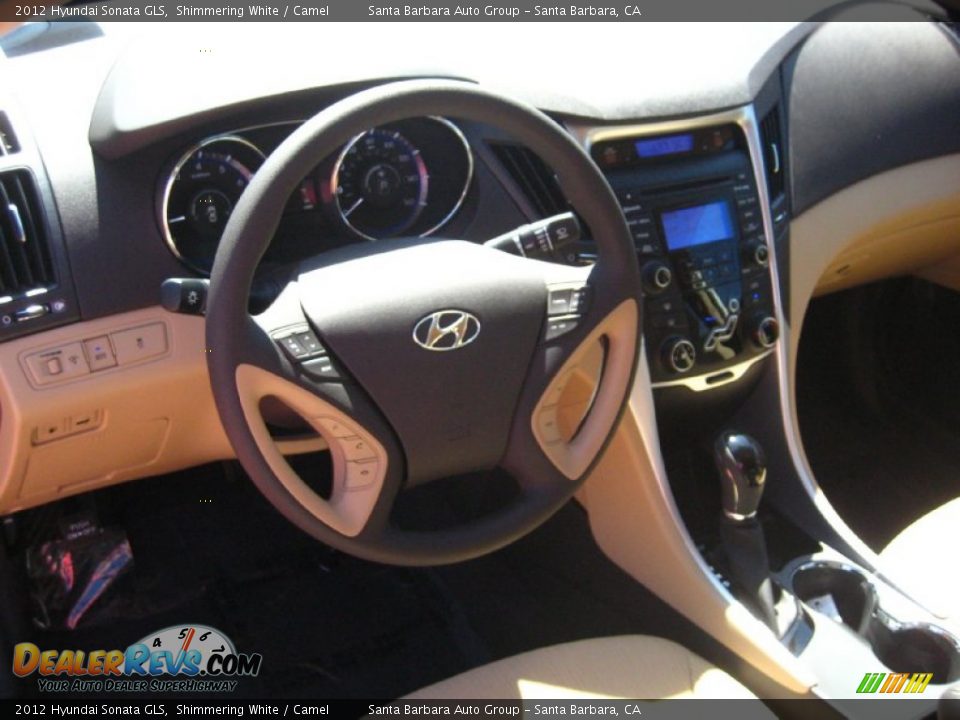 2012 Hyundai Sonata GLS Shimmering White / Camel Photo #6