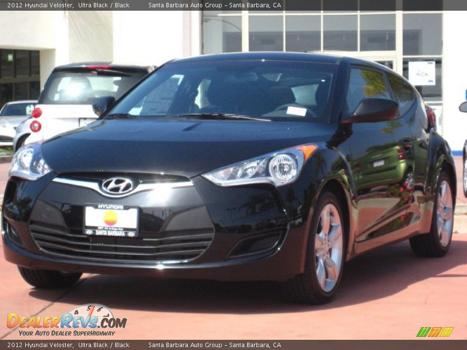 2012 Hyundai Veloster Ultra Black / Black Photo #2