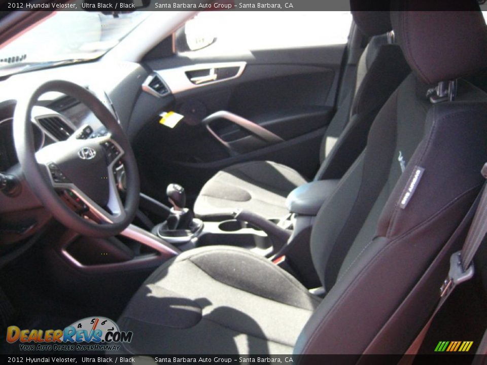 Black Interior - 2012 Hyundai Veloster  Photo #7