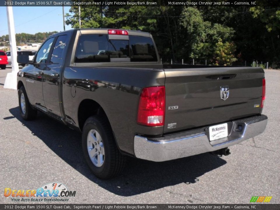 2012 Dodge Ram 1500 SLT Quad Cab Sagebrush Pearl / Light Pebble Beige/Bark Brown Photo #2