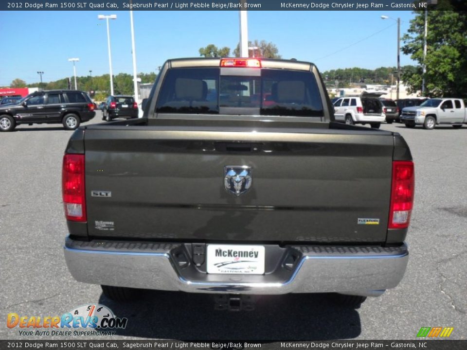 2012 Dodge Ram 1500 SLT Quad Cab Sagebrush Pearl / Light Pebble Beige/Bark Brown Photo #3