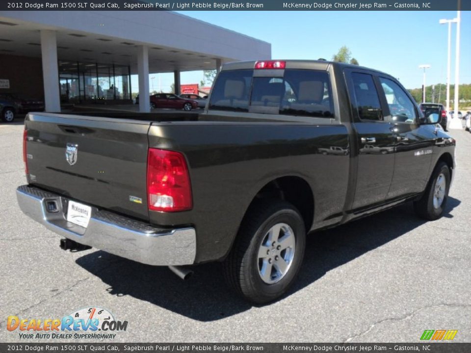 2012 Dodge Ram 1500 SLT Quad Cab Sagebrush Pearl / Light Pebble Beige/Bark Brown Photo #4